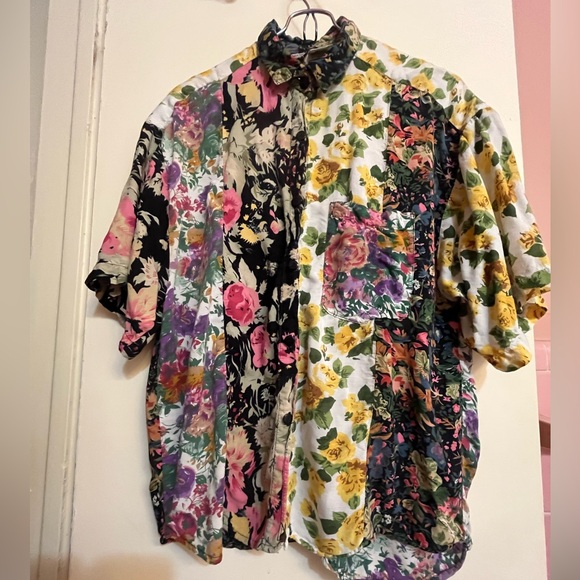 Floral Patchwork Shirt size L - Picture 10 of 12